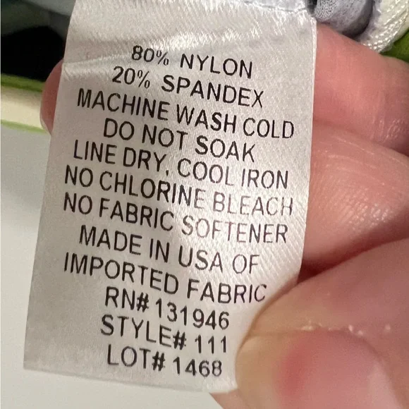 Jude Connally Megan Dress Jude Cloth in Blue and Green Wave - Picture 7 of 7